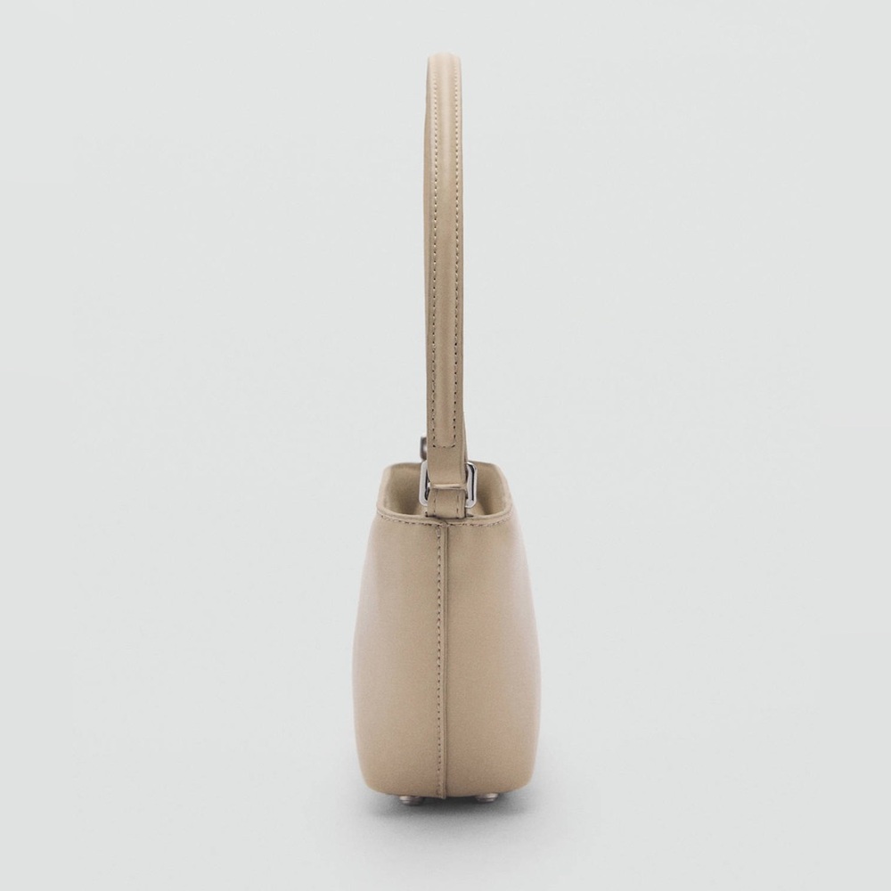 Mango MNG NWT light beige cream taupe shoulder handbag shoulder bag purse - Picture 6 of 9